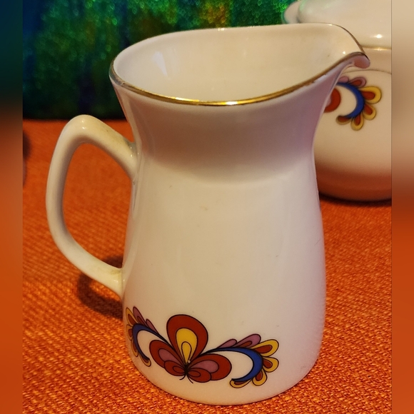 Two Sets Porsgrund Norway FARMERS ROSE Sugar Bowl and Creamer BENIFITS CHARITY - Picture 9 of 14